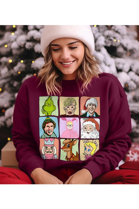 Christmas Movie Fleece Sweatshirt