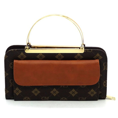 Monogram Crossbody Clutch