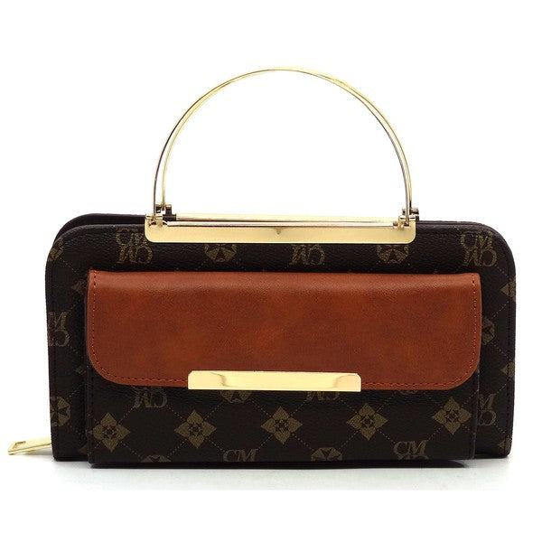 Monogram Crossbody Clutch