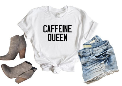 Caffeine Queen Crewneck Tee