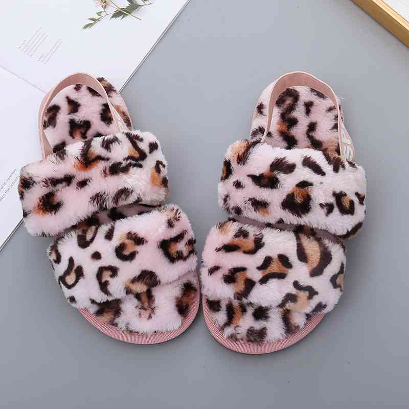 Furry Open Toe Slippers