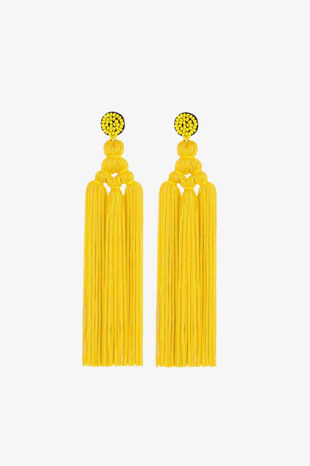 Beaded Tassel Earrings