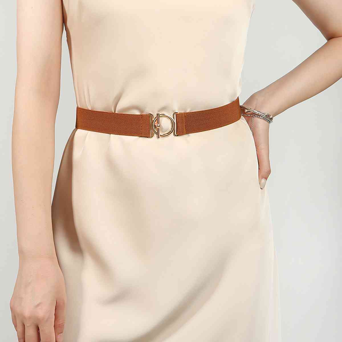 Toggle Clasp Elastic Belt