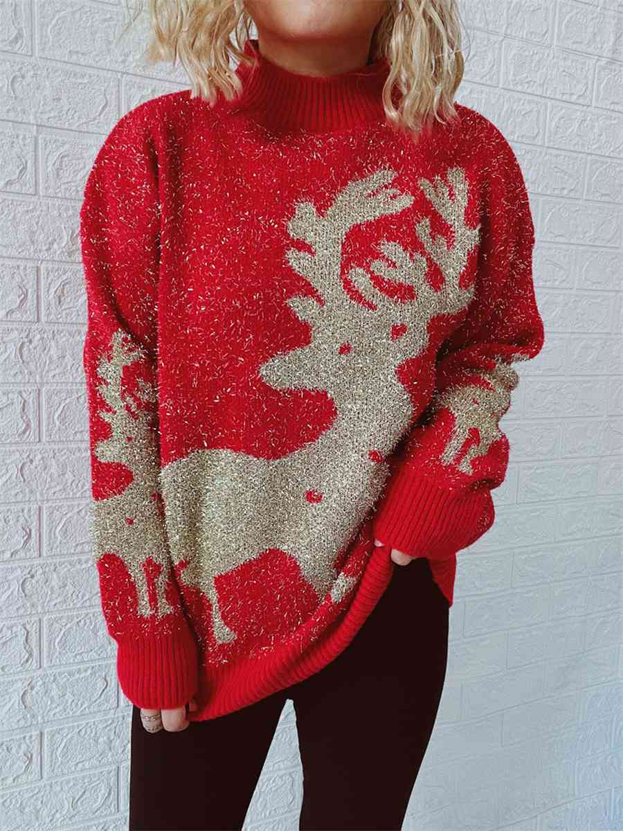 Christmas Element Round Neck Sweater