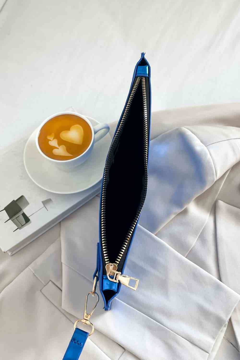 PU Leather Wristlet Bag