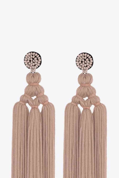 Beaded Tassel Earrings