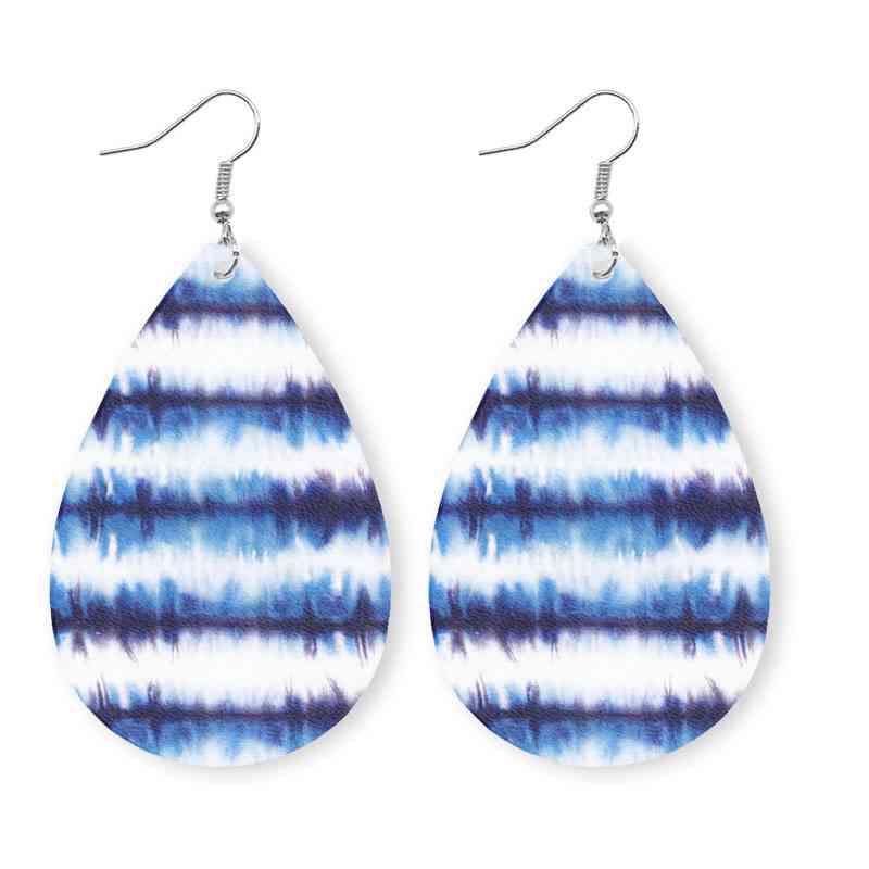 Printed Boho Teardrop Earrings